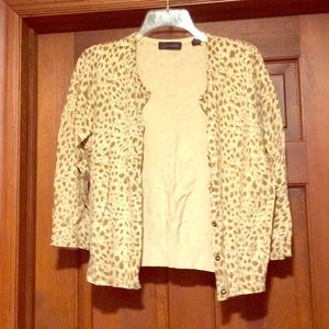 Animal Print Cardigan
